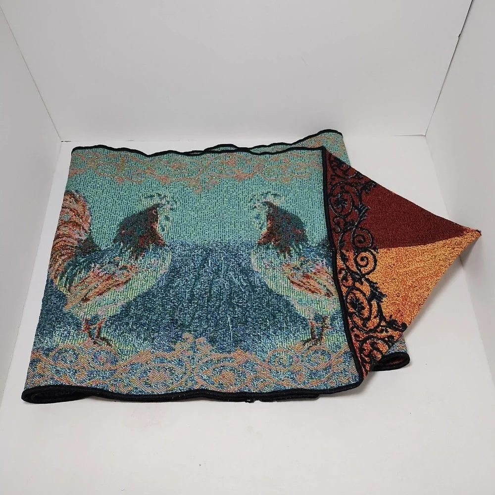 Rooster Tapestry Table Runner 13